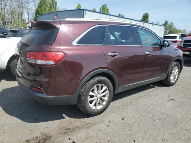 KIA SORENTO LX 2018 burgundy  gas 5XYPGDA39JG418787 photo #4