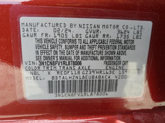 2024 NISSAN VERSA SR - 3N1CN8FV1RL878006