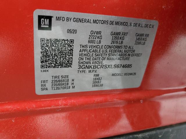 2020 CHEVROLET BLAZER 2LT - 3GNKBCRSXLS674685