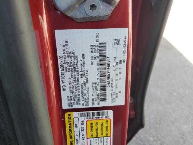 2017 FORD FUSION SE - 3FA6P0H78HR401207