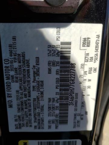 2016 FORD FUSION SE - 3FA6P0H77GR227788