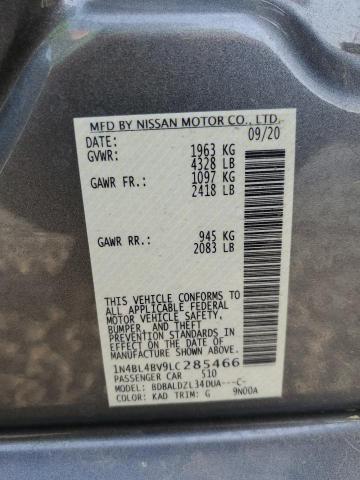 2020 NISSAN ALTIMA S - 1N4BL4BV9LC285466