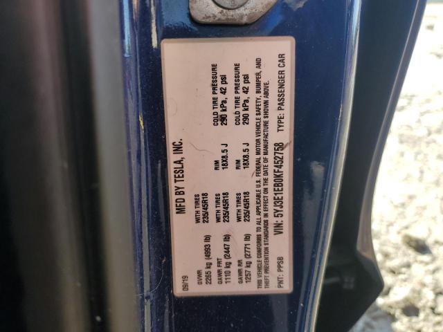 2019 TESLA MODEL 3 - 5YJ3E1EB0KF452758