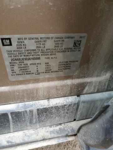 2018 CHEVROLET EQUINOX LT - 2GNAXJEV2J6165686
