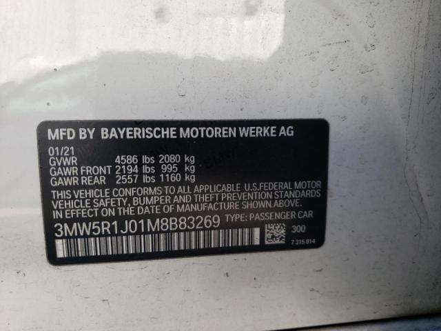 2021 BMW 330I - 3MW5R1J01M8B83269