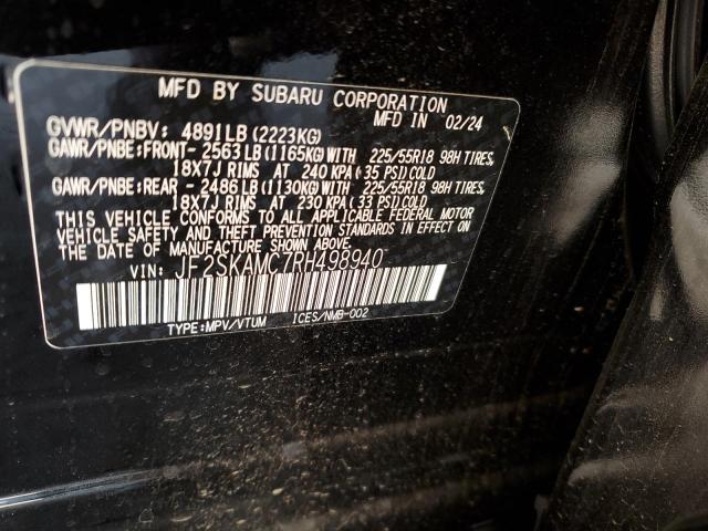 2024 SUBARU FORESTER T - JF2SKAMC7RH498940