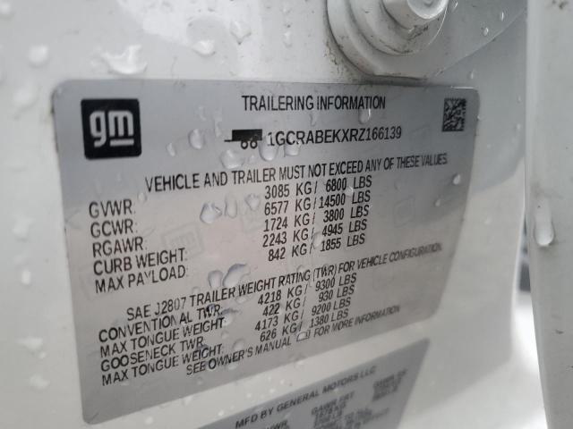 2024 CHEVROLET SILVERADO - 1GCRABEKXRZ166139