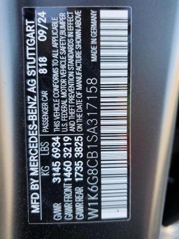 2025 MERCEDES-BENZ S 63 E PER W1K6G8CB1SA317158