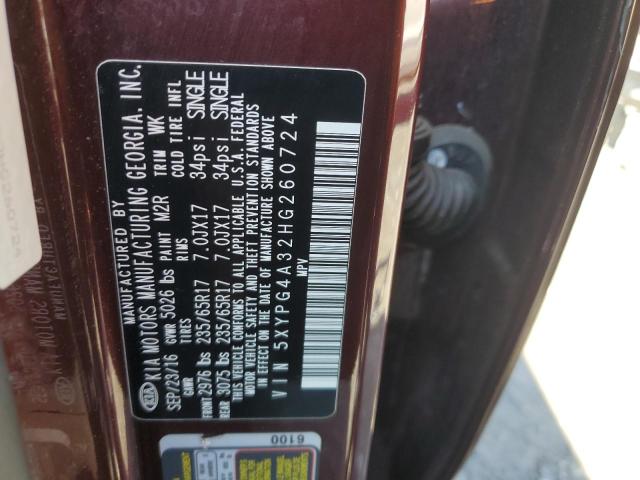 2017 KIA SORENTO LX - 5XYPG4A32HG260724