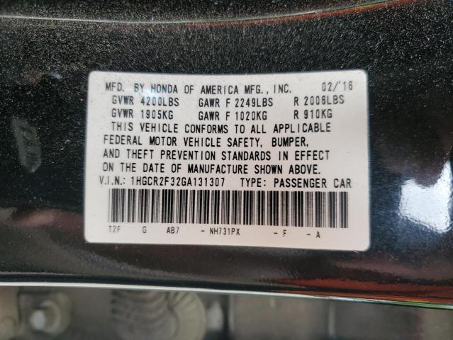 2016 HONDA ACCORD LX - 1HGCR2F32GA131307