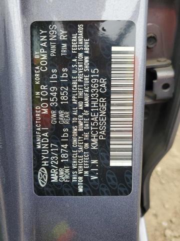 2017 HYUNDAI ACCENT SE KMHCT5AE1HU336915