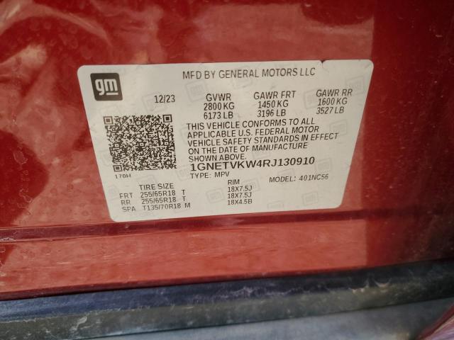 2024 CHEVROLET TRAVERSE L - 1GNETVKW4RJ130910