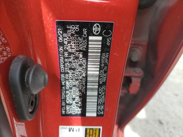 2021 TOYOTA COROLLA XS - JTNC4MBE4M3144281