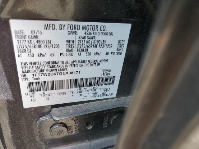 2016 FORD F250 SUPER - 1FT7W2B67GEA38171
