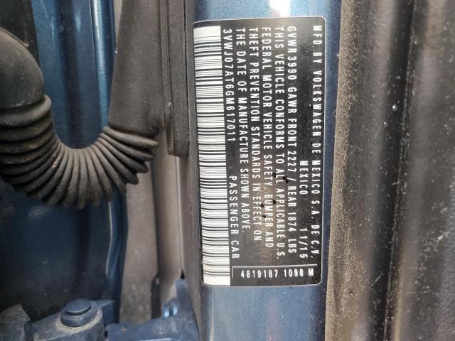 2016 VOLKSWAGEN BEETLE SE 3VWJ07AT6GM617011