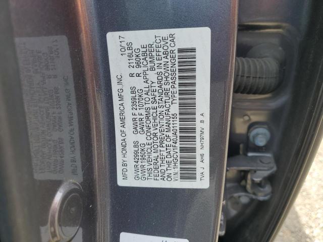 2018 HONDA ACCORD EX 1HGCV1F40JA011155
