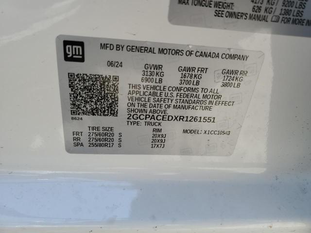 2024 CHEVROLET SILVERADO - 2GCPACEDXR1261551