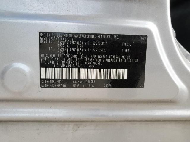 2021 TOYOTA RAV4 LE - 4T3LWRFVXMU045340