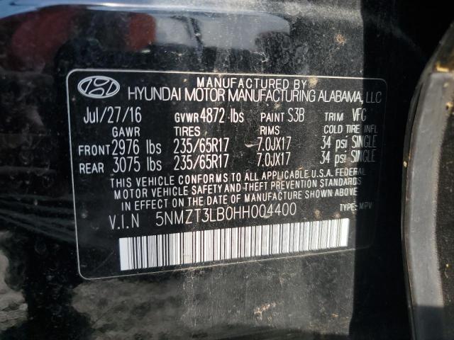 2017 HYUNDAI SANTA FE S - 5NMZT3LB0HH004400