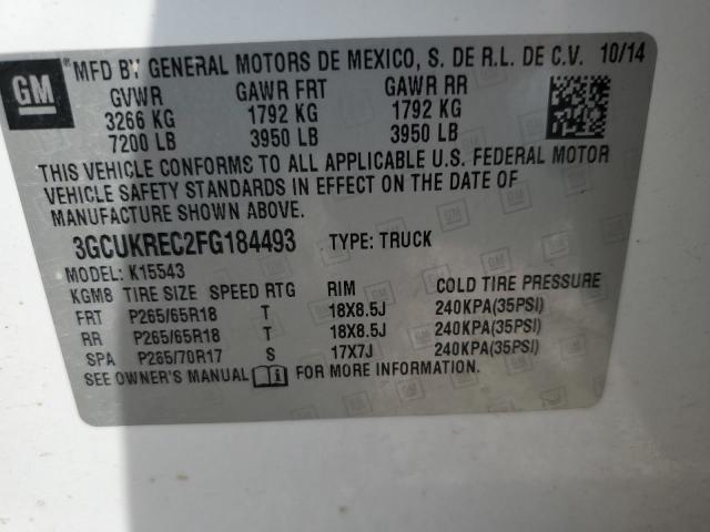 2015 CHEVROLET SILVERADO - 3GCUKREC2FG184493