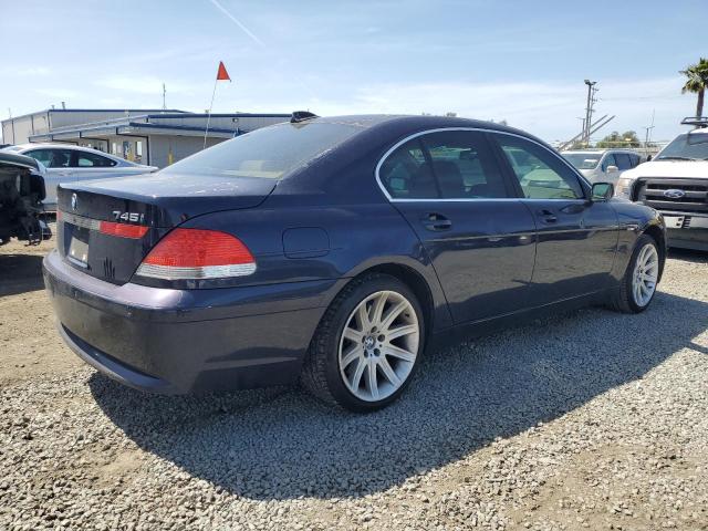 BMW 745 I 2004 blue sedan 4d gas WBAGL63574DP73401 photo #4