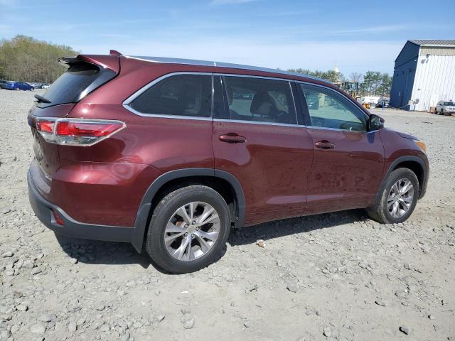 Vin: 5tdjkrfh0fs140569, lot: 54086105, toyota highlander xle 20153