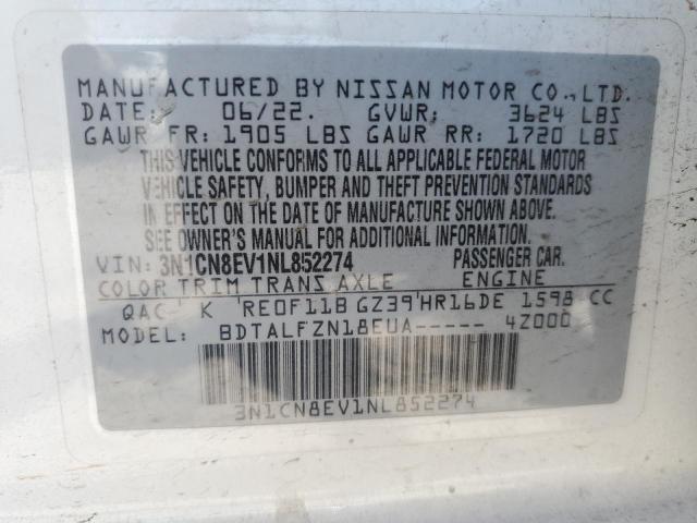 2022 NISSAN VERSA SV - 3N1CN8EV1NL852274