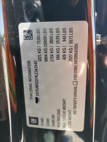 2019 GMC SIERRA K15 - 1GTU9FED7KZ343540