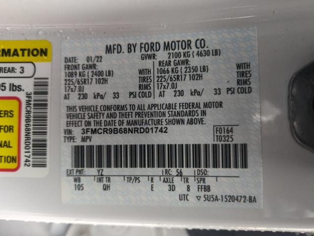 2022 FORD BRONCO SPO - 3FMCR9B68NRD01742