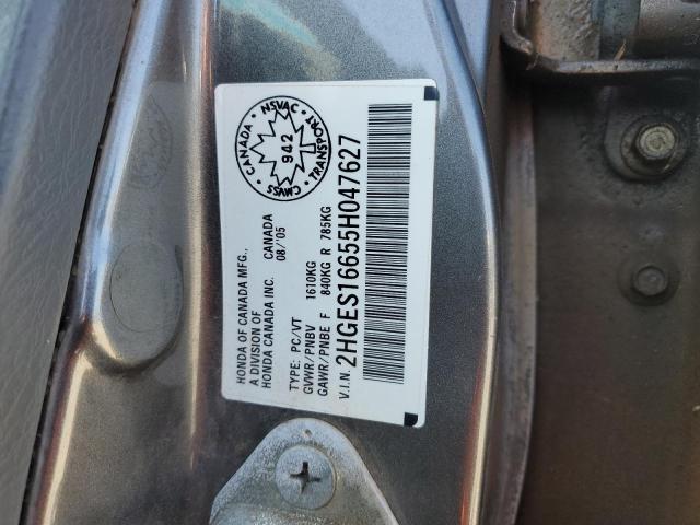 2005 HONDA CIVIC LX #3139657508