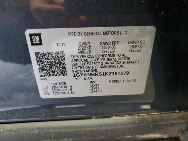 2019 CADILLAC XT5 - 1GYKNBRS1KZ161279