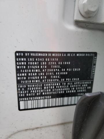 2022 VOLKSWAGEN TAOS SE - 3VVRX7B28NM007004
