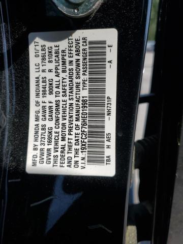 2017 HONDA CIVIC EX - 19XFC2F76HE019981
