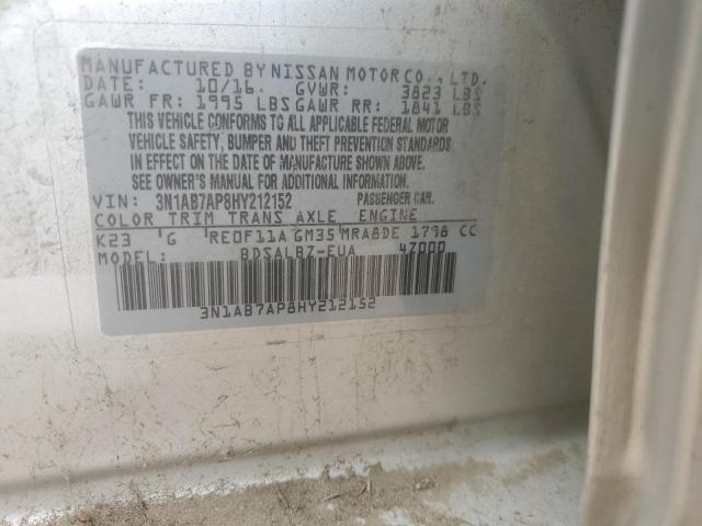 2017 NISSAN SENTRA S - 3N1AB7AP8HY212152