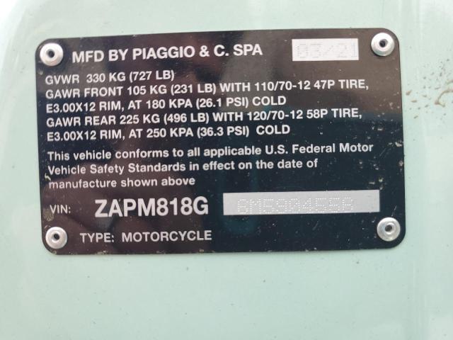2021 VESPA PRIMAVERA/ ZAPM818G6M5904556
