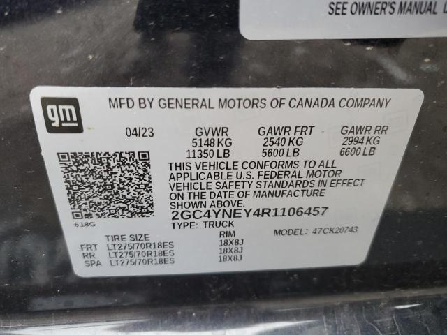 2024 CHEVROLET SILVERADO - 2GC4YNEY4R1106457