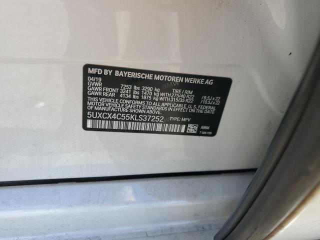 2019 BMW X7 XDRIVE5 5UXCX4C55KLS37252