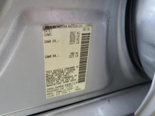 2016 NISSAN ALTIMA 2.5 - 1N4AL3AP8GN388719