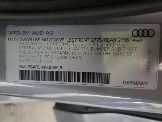 2016 AUDI A6 PREMIUM - WAUFGAFC1GN008826
