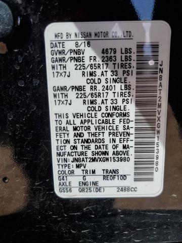 2016 NISSAN ROGUE S - JN8AT2MVXGW153980