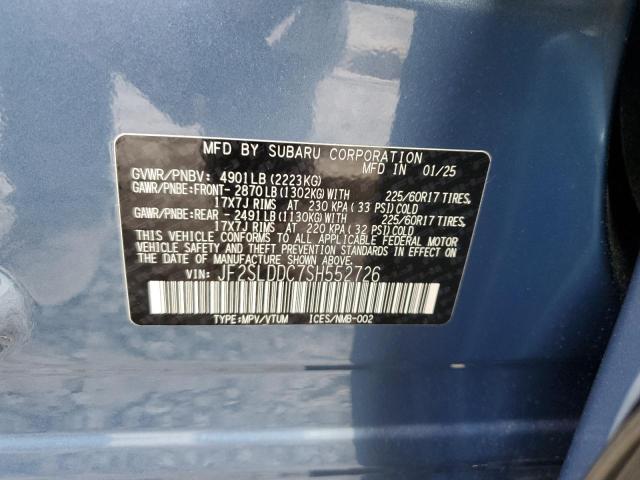 2025 SUBARU FORESTER P - JF2SLDDC7SH552726