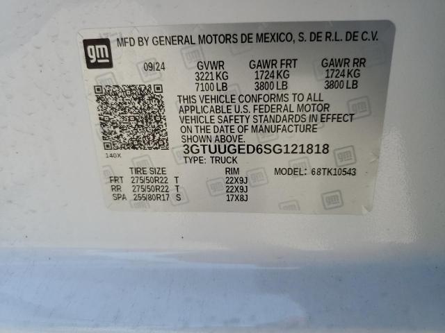 2025 GMC SIERRA K15 3GTUUGED6SG121818