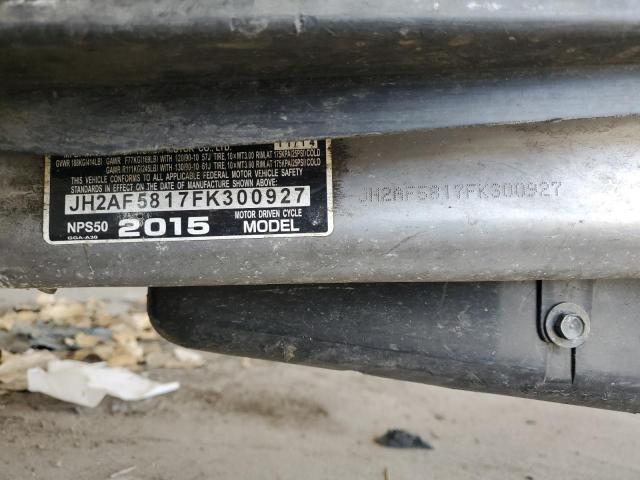 2015 HONDA NPS50 JH2AF5817FK300927