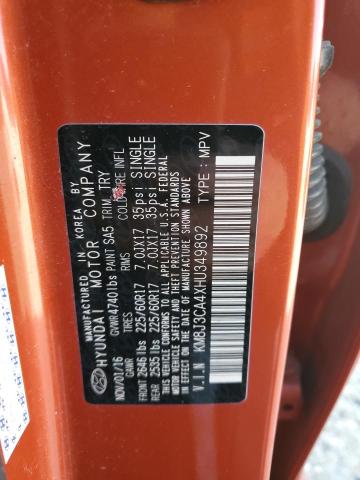 2017 HYUNDAI TUCSON LIM KM8J3CA4XHU349892
