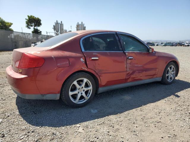 INFINITI G35 2003 red  gas JNKCV51E63M019749 photo #4