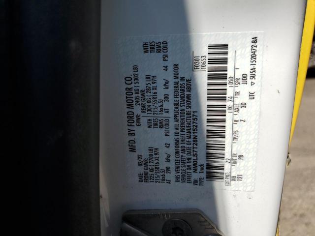 2022 FORD TRANSIT CO - NM0LS7T28N1527571