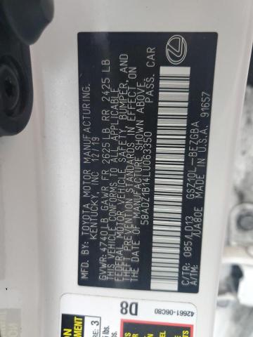 2020 LEXUS ES 350 - 58ADZ1B14LU063350