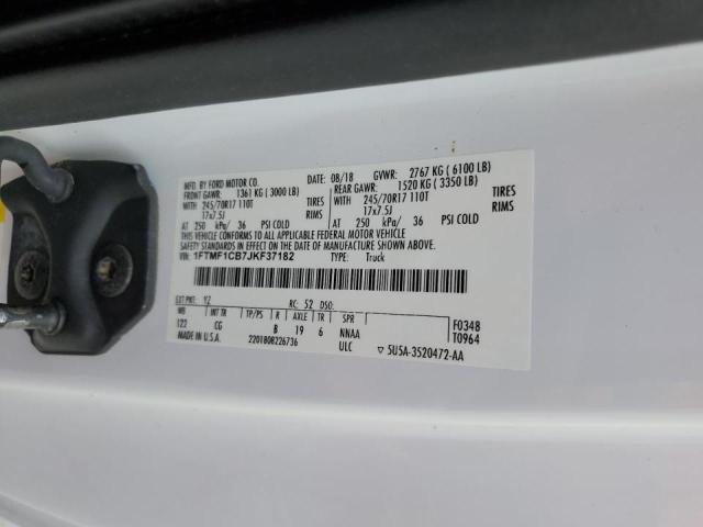 2018 FORD F150 - 1FTMF1CB7JKF37182