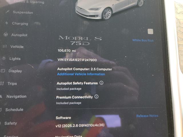 2018 TESLA MODEL S - 5YJSA1E27JF247900