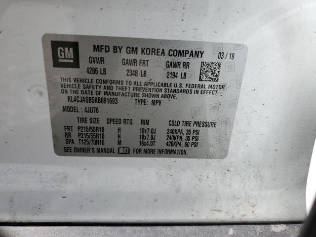 2019 BUICK ENCORE PRE - KL4CJASB5KB891693